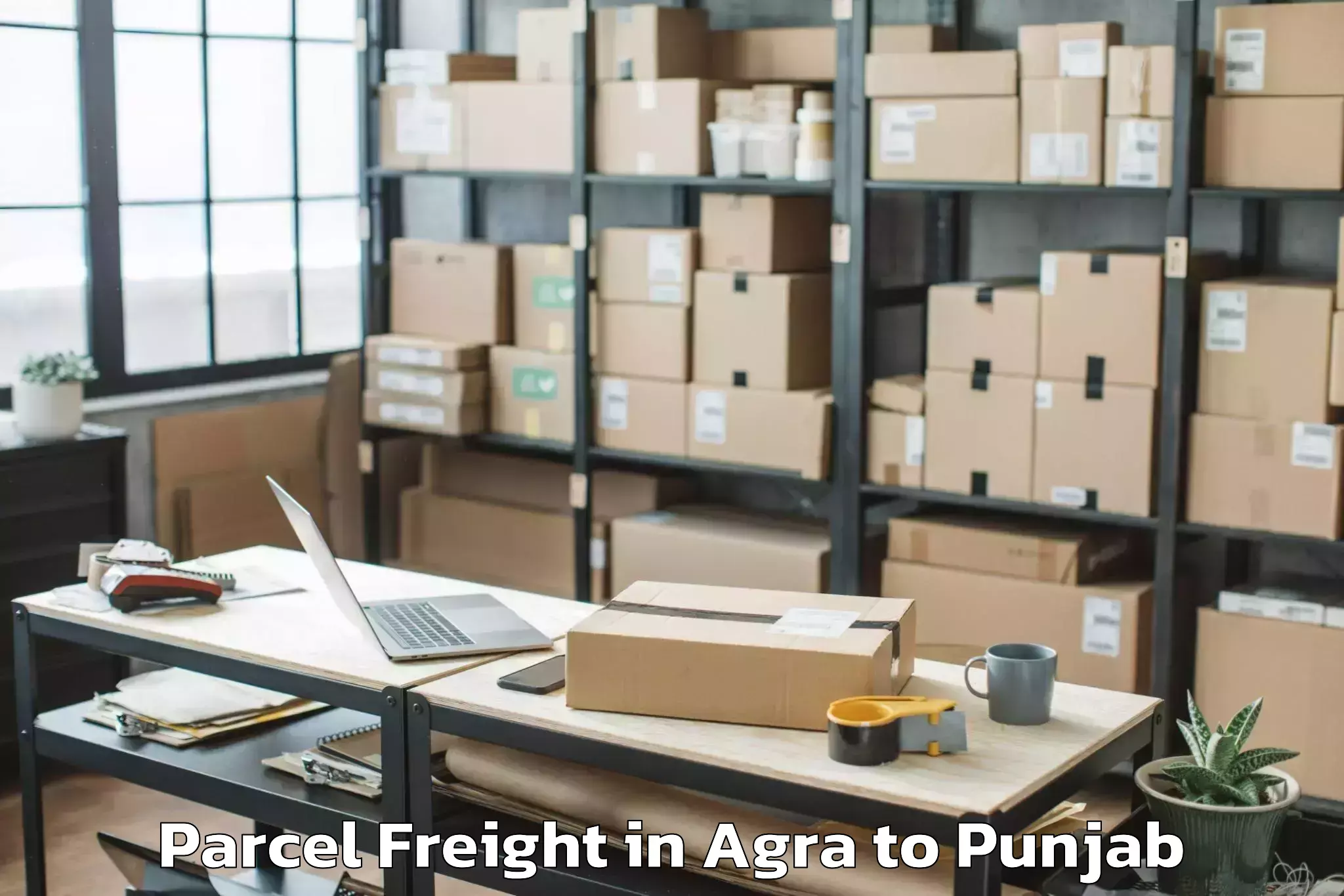 Book Your Agra to Batala Parcel Freight Today